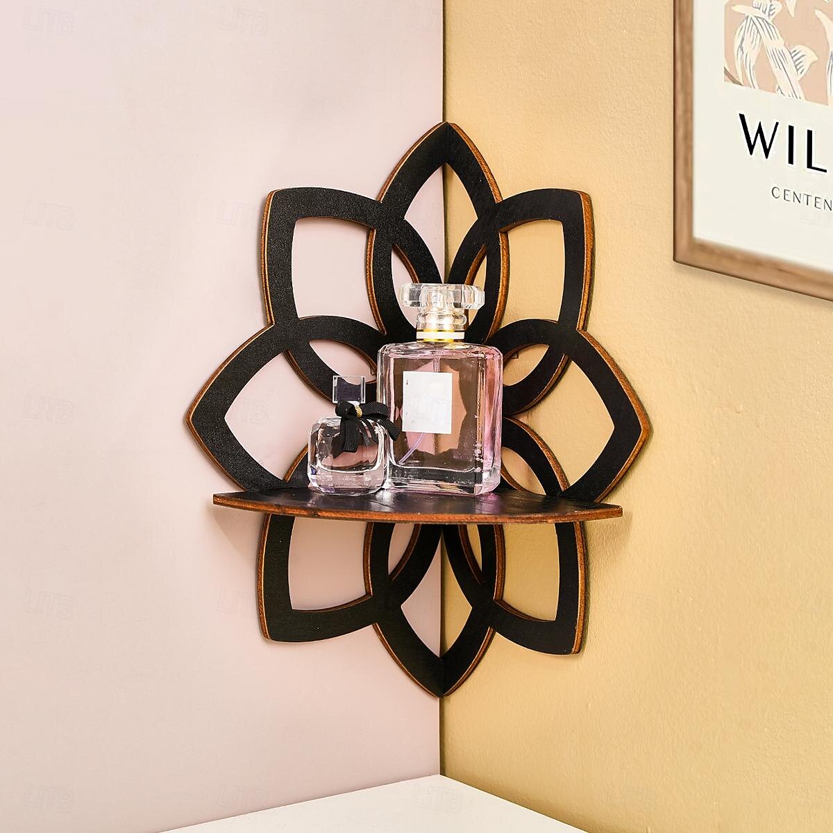 1pc présentoir mural à ongles créatif minimaliste (à l'exclusion des clous) ligne minimaliste huit pétales de fleur en forme de mur pendentif décoratif support d'angle décoratif assemblé à la main en de 2025 ? $16.99 –P7