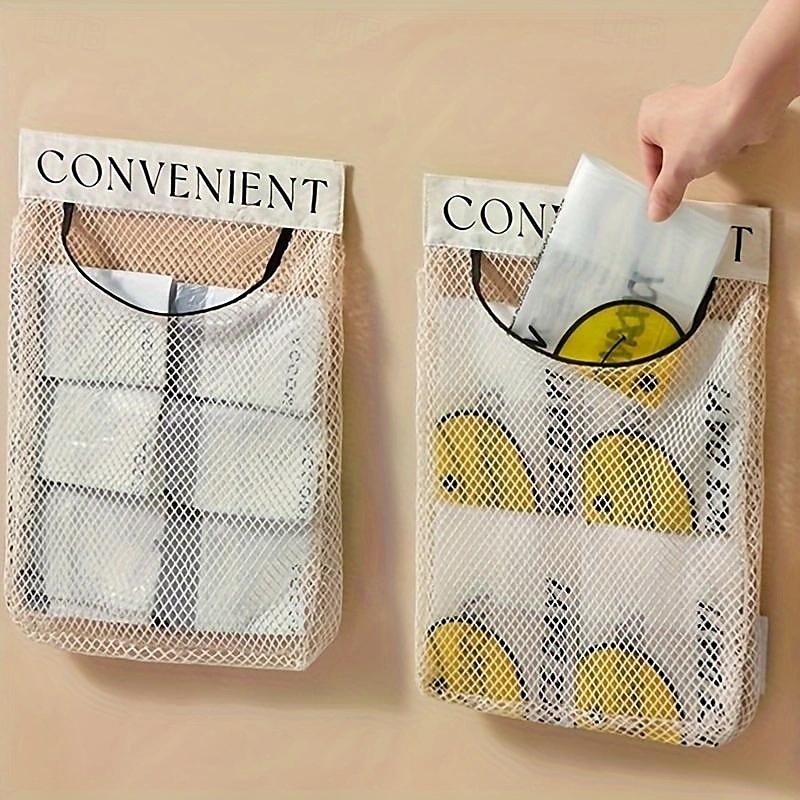 supporti per sacchetti di plastica, supporto per sacchetti della spesa di grande capacità, supporto per sacchetti di plastica sospesi in rete per riporre i sacchetti di plastica della cucina del 2025 a $8.49 –P4
