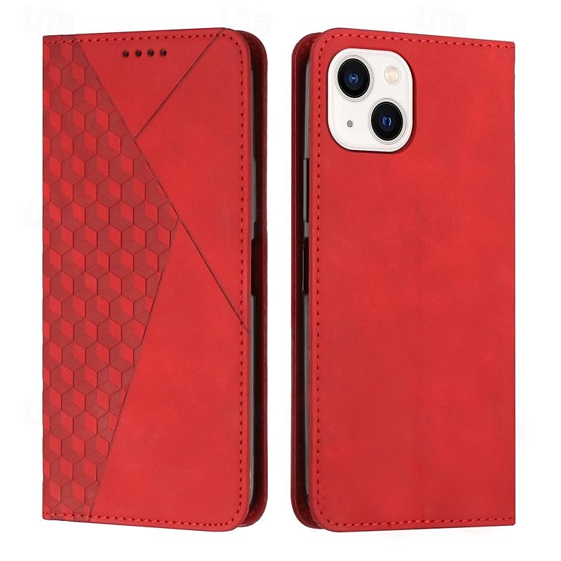 telefon fodral Till iPhone 16 iPhone 15 Pro Max iPhone 14 13 12 11 Pro Max Mini SE X XR XS Max 8 7 Plus Plånboksfodral Magnet med handledsrem Stöd Geometriska mönster TPU PU läder 2025 - $18.99 –P1