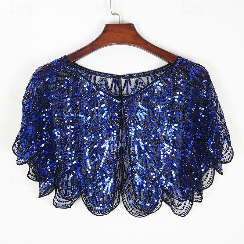 Retro / vintage Urlați 20 de ani Anii 1920 Costum de petrecere Șaluri Gatsby Charleston Invitat la nuntă Paiete Pentru femei Crăciun Carnaval An Nou Evenimente / Petrecere Recepția de Nunt 2025 - $21.99 –P6