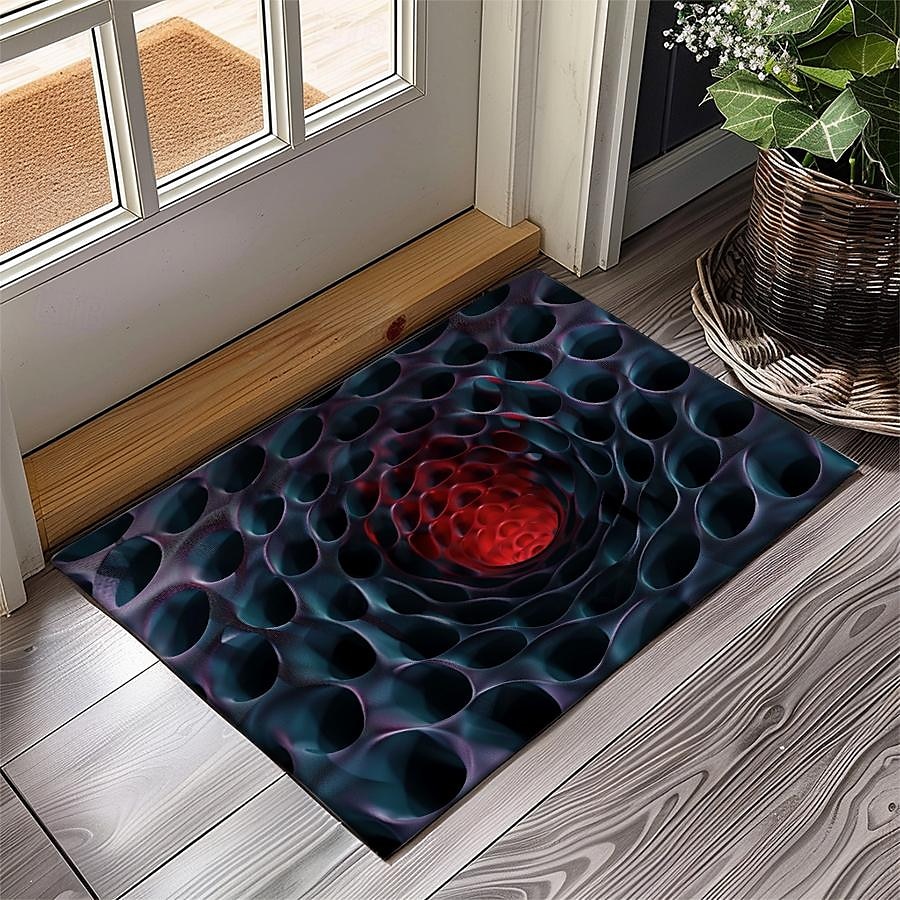 Honeycomb Vortex Doormat Floor Mats Washable Rugs Kitchen Mat Non-Slip Oil Proof Rug Indoor Outdoor Mat Bedroom Decor Bathroom Mat Entrance Rug 2025 - $16.99 –P8