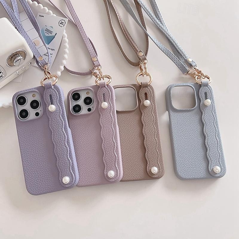 Phone Case For iPhone 16 iPhone 15 Pro Max Plus iPhone 14 13 12 11 Pro Max Plus Mini SE for Women Girl with Stand Holder with Lanyard with Wrist Strap Retro TPU PU Leather 2025 - $22.99 –P2