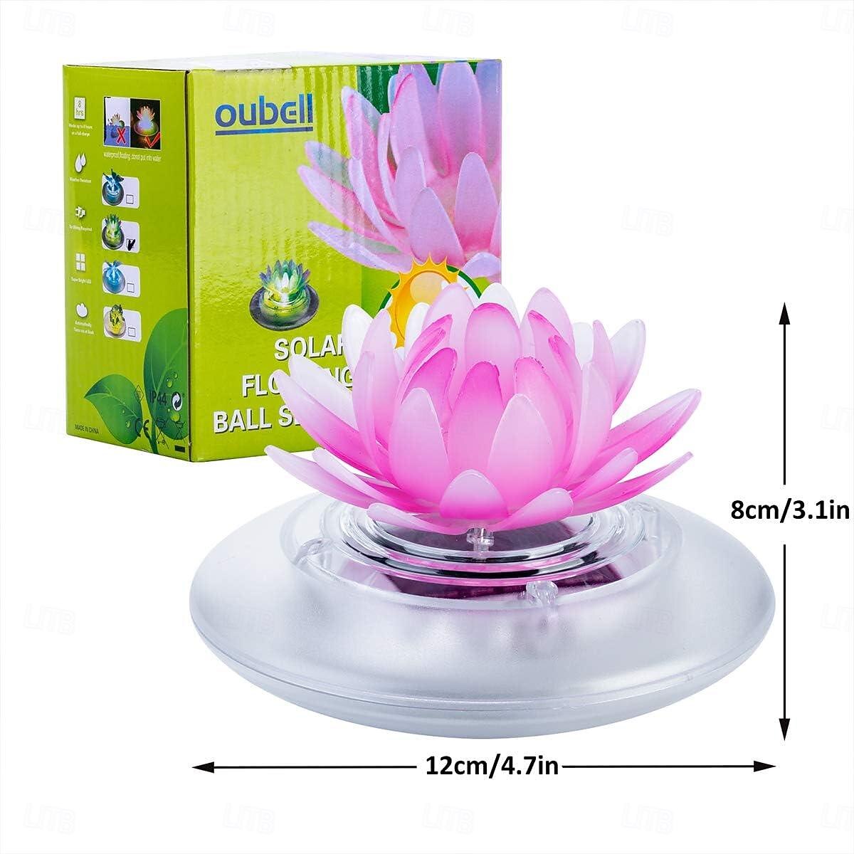 Солнечный лотос плавательный бассейн плавающий свет солнечный пруд ночник RGB открытый сад газон бассейн праздник вечеринка ландшафтное украшение 2025 - $22.99 –P8