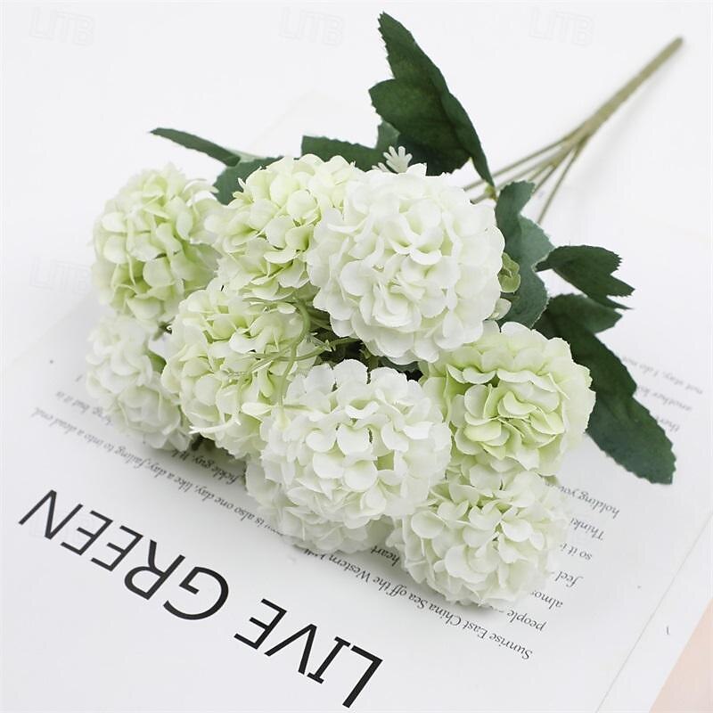 2 pezzi simulati di rosa artificiale palla crisantemo decorazione della casa ornamenti di fiori artificiali oggetti di scena di nozze fiori artificiali del 2025 a $15.99 –P6
