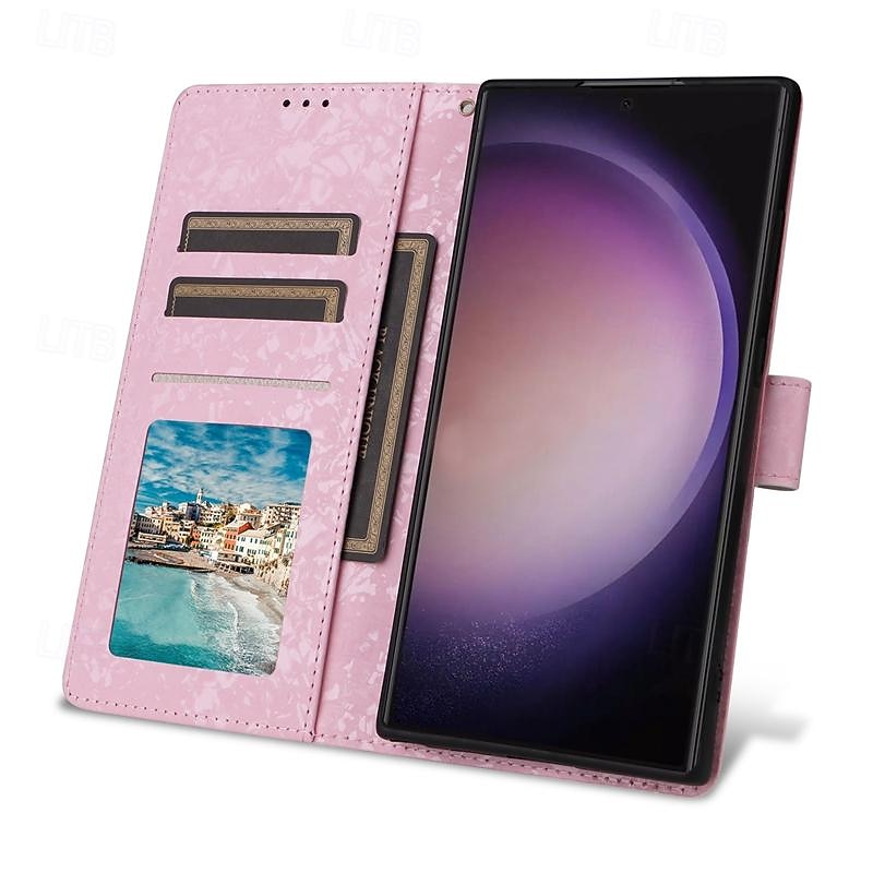 téléphone Coque Pour Samsung Galaxy S25 S24 S23 S23 FE S22 S21 Ultra Plus A14 A34 A54 A24 Étui Portefeuille Avec Dragonne Support Emplacement Carte Fleur Floral TPU faux cuir de 2025 ? $16.99 –P5