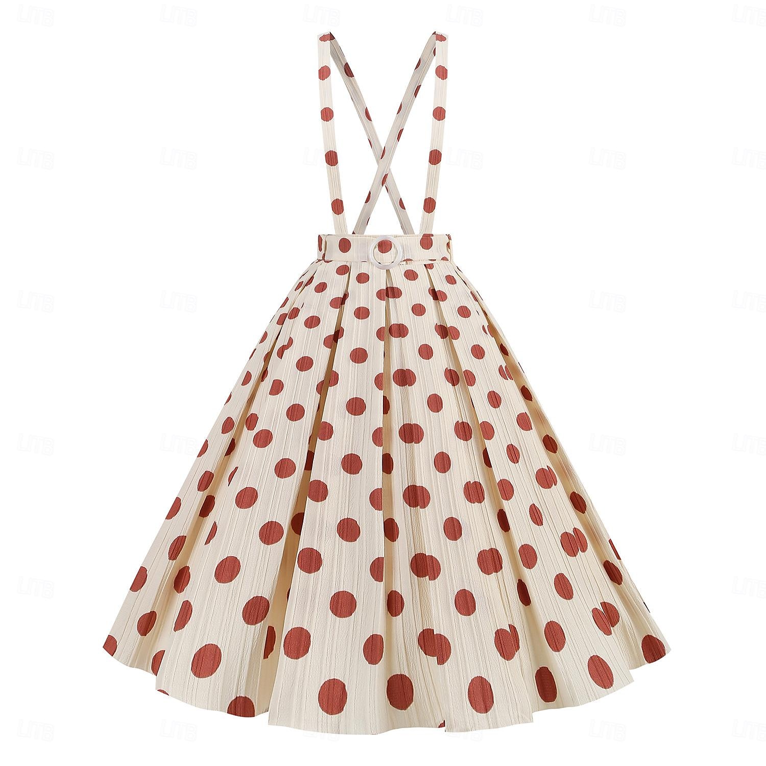 Retró 1950-es Rockabilly Szoknya Swing ruha Flare ruha Pöttyös Női Mindszentek napja Álarcos mulatság Hétköznapi Lánybúcsú Felnőttek Szoknya Hazatérő ruhák 2025 - $29.99 –P1