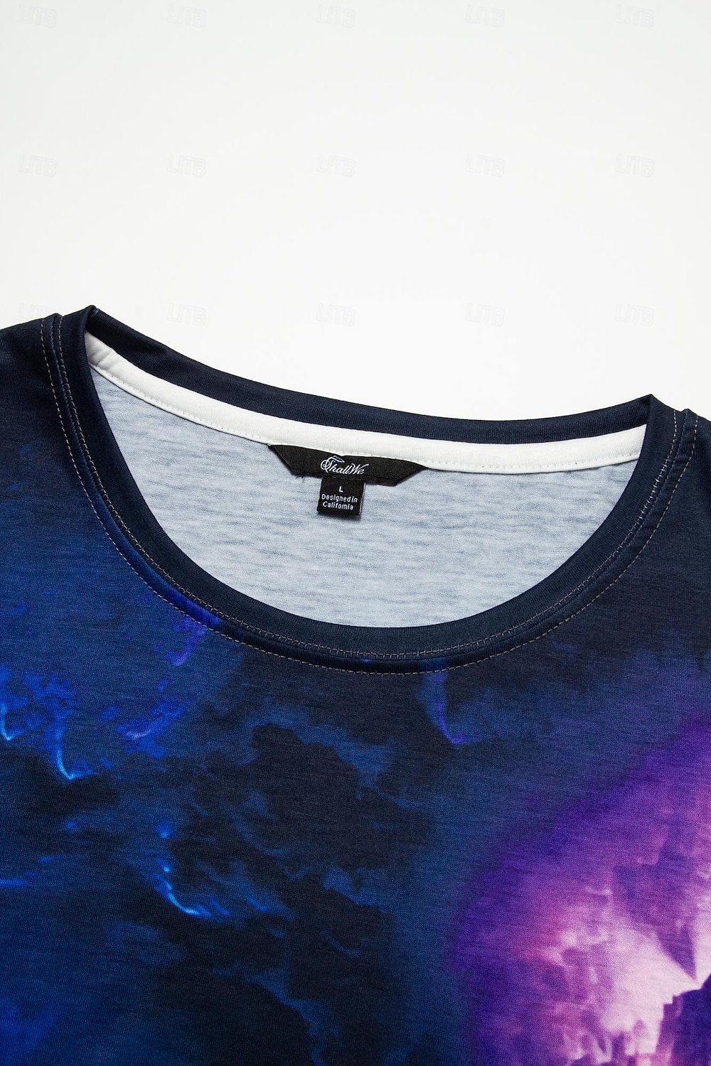 t-shirt femme basique imprimé manches courtes hauts réguliers col rond quotidien week-end violet de 2025 ? $19.99 –P1
