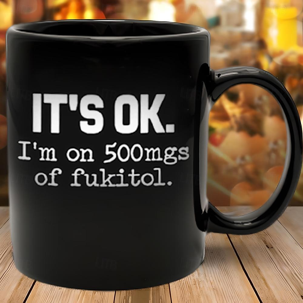 Graphic Letters Daily Designer Retro Vintage Mug,Ceramic Funny Coffee Mug Black, Father's Day Gift 1.2oz/330ml 2025 - $15.49 –P5