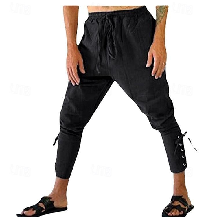 Medieval Renascentista Século XVII Comprimento Médio Botas Fantasia fantasia Calça Pirata Pirata Guerreiro Viking Com Cordão Cor Sólida Fantasia Homens Viking Pirata Dia Das Bruxas Carnaval de 2025 por $102.99 –P10