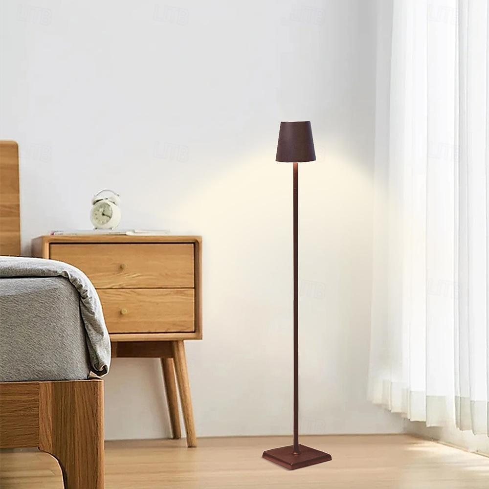 Aluminum Dimming Floor Lamp Rechargeable Standing Lamp Indoor Bedroom Living Room Atmosphere Desk Lamp Type-C 2025 - $83.99 –P7