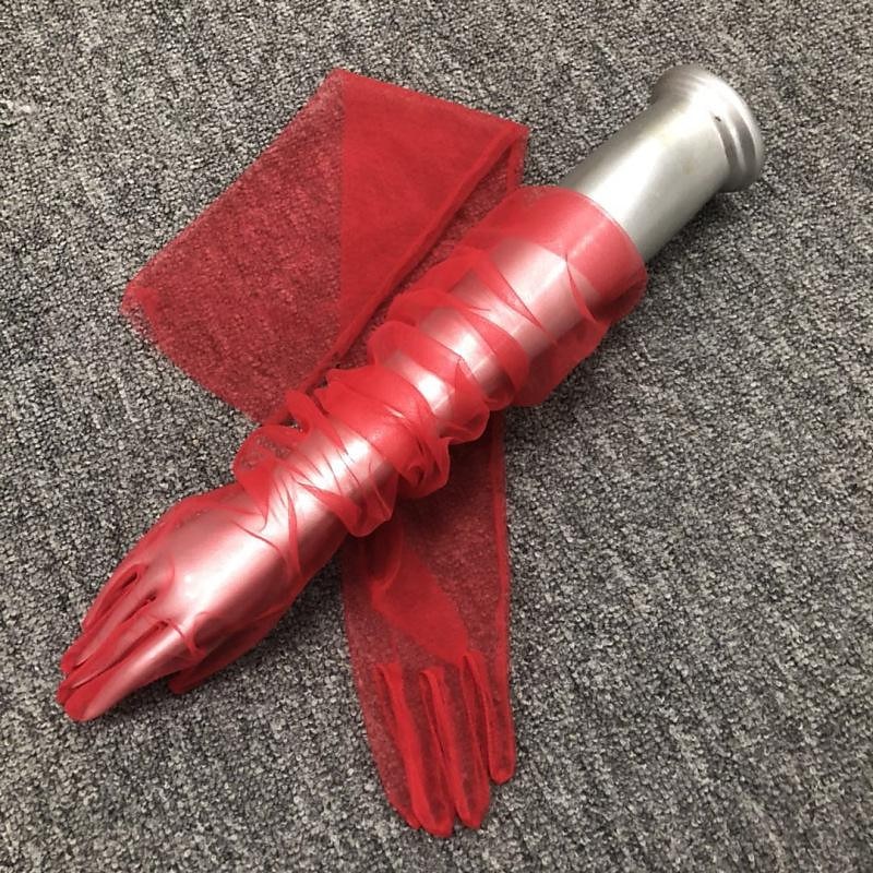 aislor נשים כפפות טול ארוכות כפפות כלה נשפכות כפפות כלה באורך מרפק כפפות מסיבת אופרה 2025 - $27.99 –P4