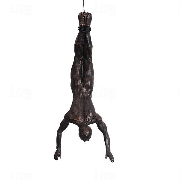 1pc moderna semplice scultura in resina creativa arrampicata su roccia uomo scultura da parete rifinita a mano arte della parete statua arrampicata su roccia figura del 2026 a $67.99 –P6