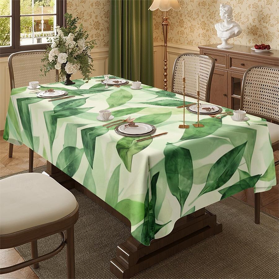 Mantel rectangular con estampado de hidromasaje, mantel rectangular impermeable para cocina y comedor 2025 - $12.99 –P12