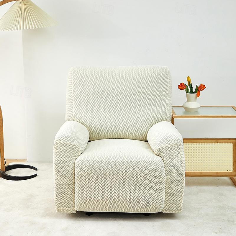 jacquard fåtölj överdrag överdrag lazyboy överdrag soffstolsöverdrag 4-delade set, halkfri vilstol med förvaringsfickor möbelskydd för vardagsrum 2025 - $57.99 –P9