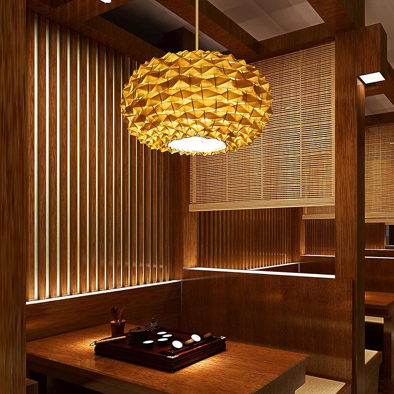 Lampe suspendue LED moderne en rotin tissé ananas, 1 lumière, 110-240v de 2025 ? $185.99 –P3