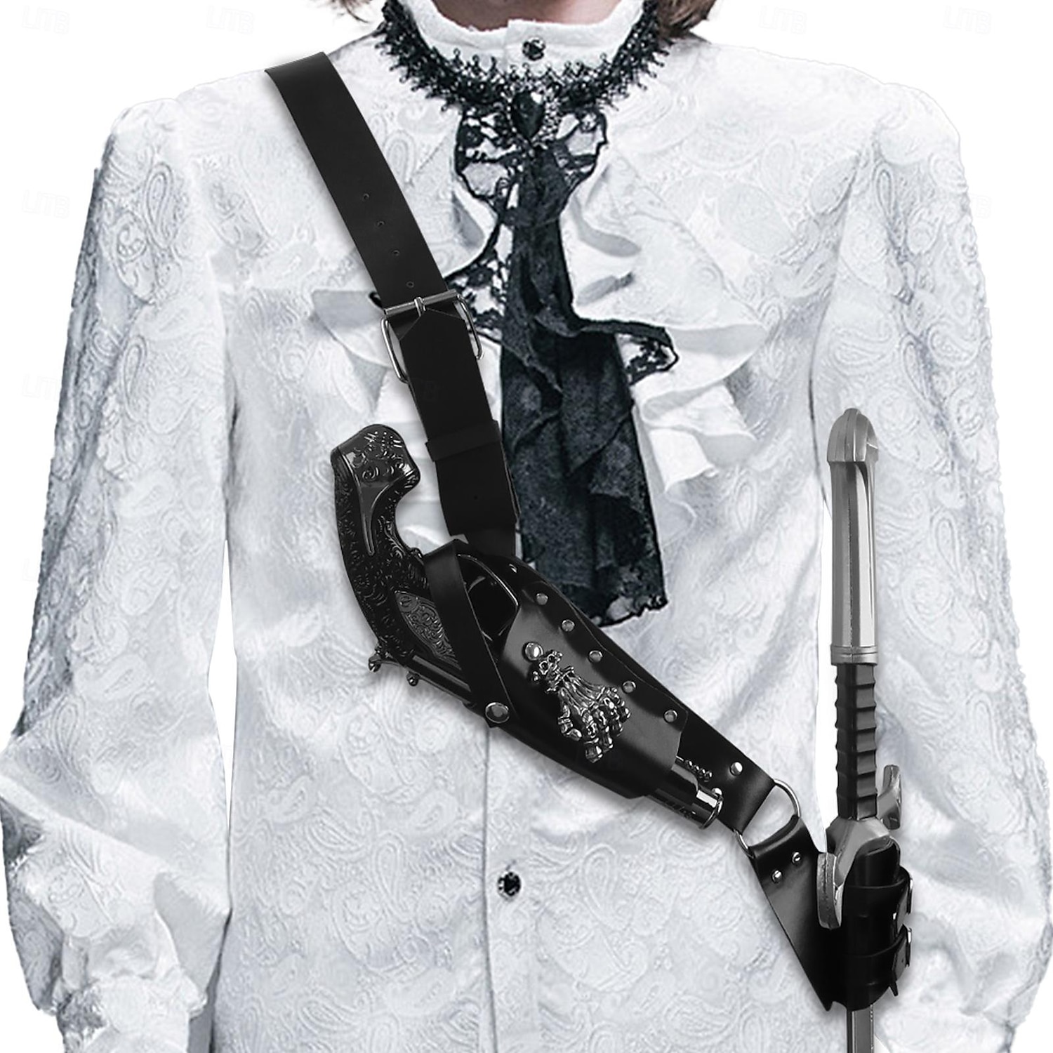 Retro Vintage Mittelalterlich Renaissance Outfits Taillengürtel Schwertscheide Pirat Wikinger Herren Seeräuber Karneval Maskerade LARP Erwachsene Schwertscheide 2025 - $17.49 –P2