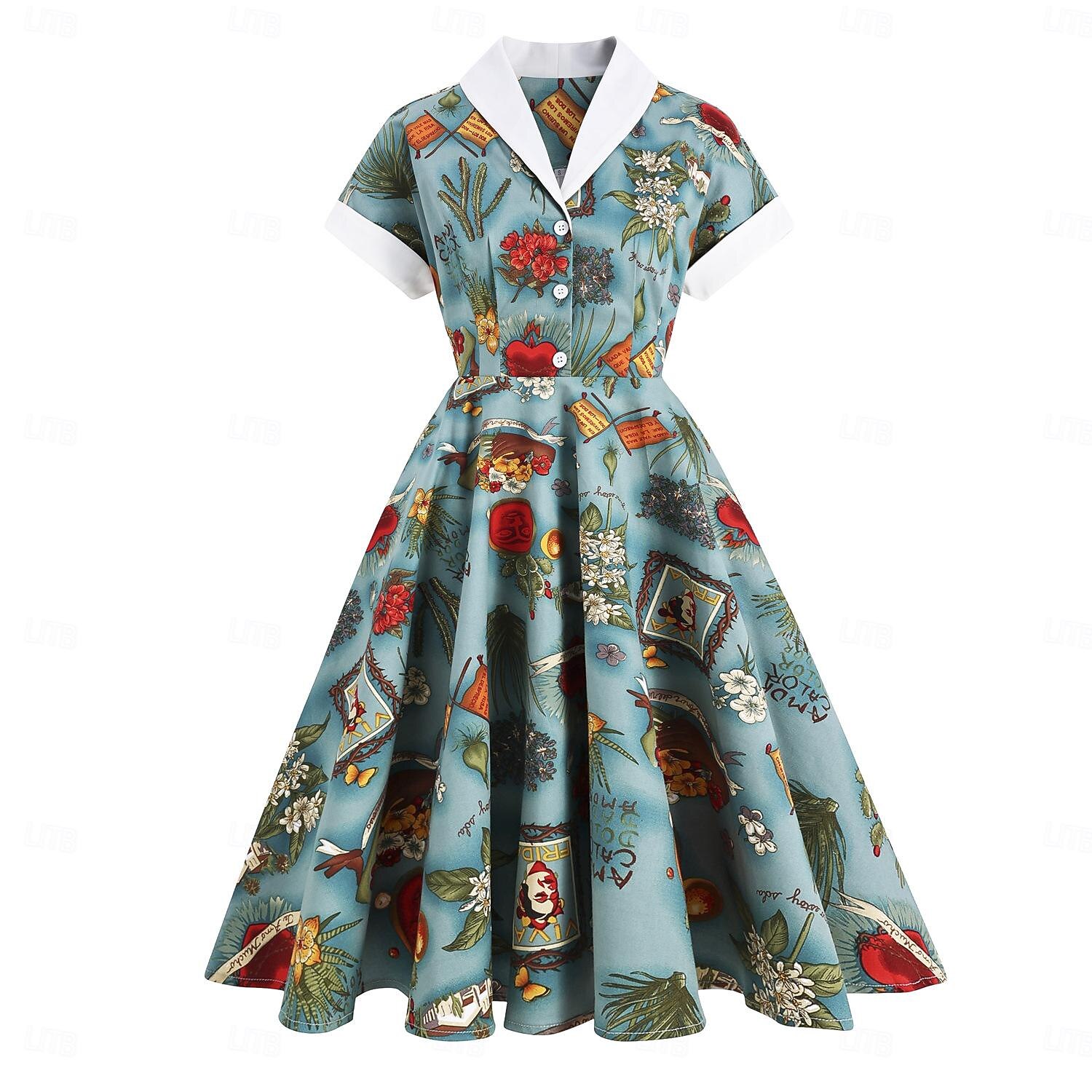 Retro Vintage 1950s Dress Swing Dress Flare Dress Fancy Dress Women's  Masquerade Homecoming Tea Party Casual Daily Adults' Dress Homecoming  Dresses 2026 - CAD $62.99