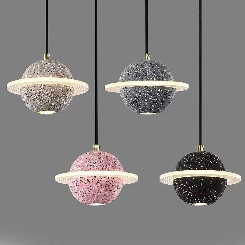 candelabru led plafoniera nordic retro acrilic ciment star camera de zi dining bar scara lumina calda 2-lumini 20cm 110-120v 220-240v 2025 - $172.99 –P13