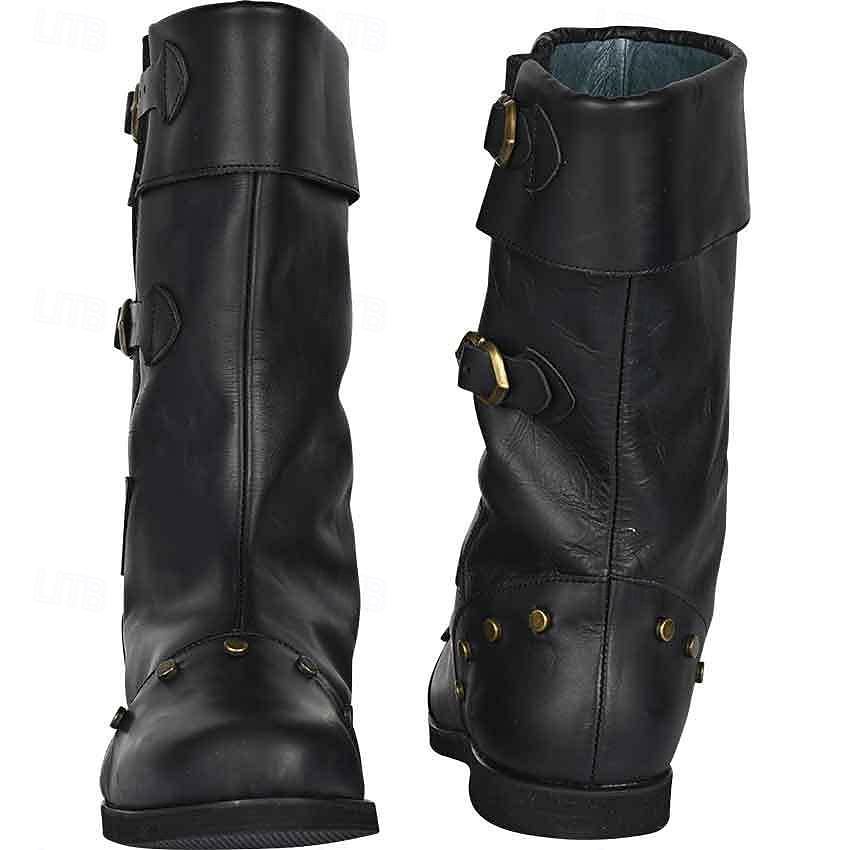 Retro Středověké Renesanční Boty Ploché jazzové boty Pirát Viking Křižák Pánské Pirát Steampunk Karneval Plesová maškaráda LARP Dospělí Boty 2025 - $62.99 –P6