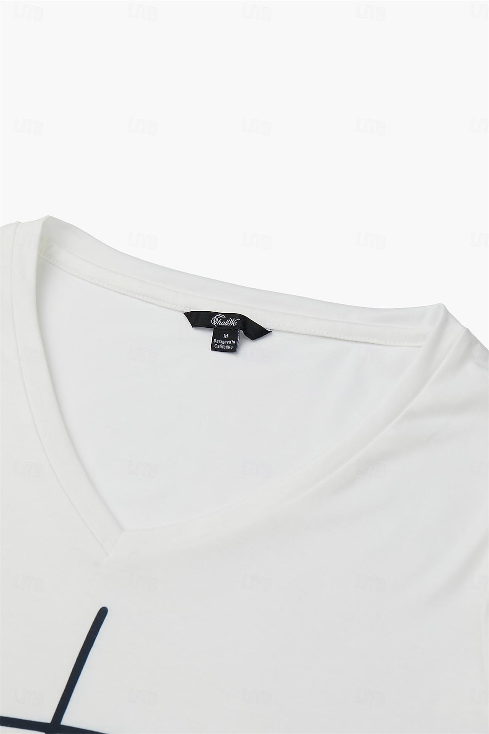 Mujer Camiseta Negro Blanco Gris Graphic Letra Estampado Manga Corta Diario Fin de semana Diario Básico Casual Escote en Pico Regular S 2025 - $19.99 –P5