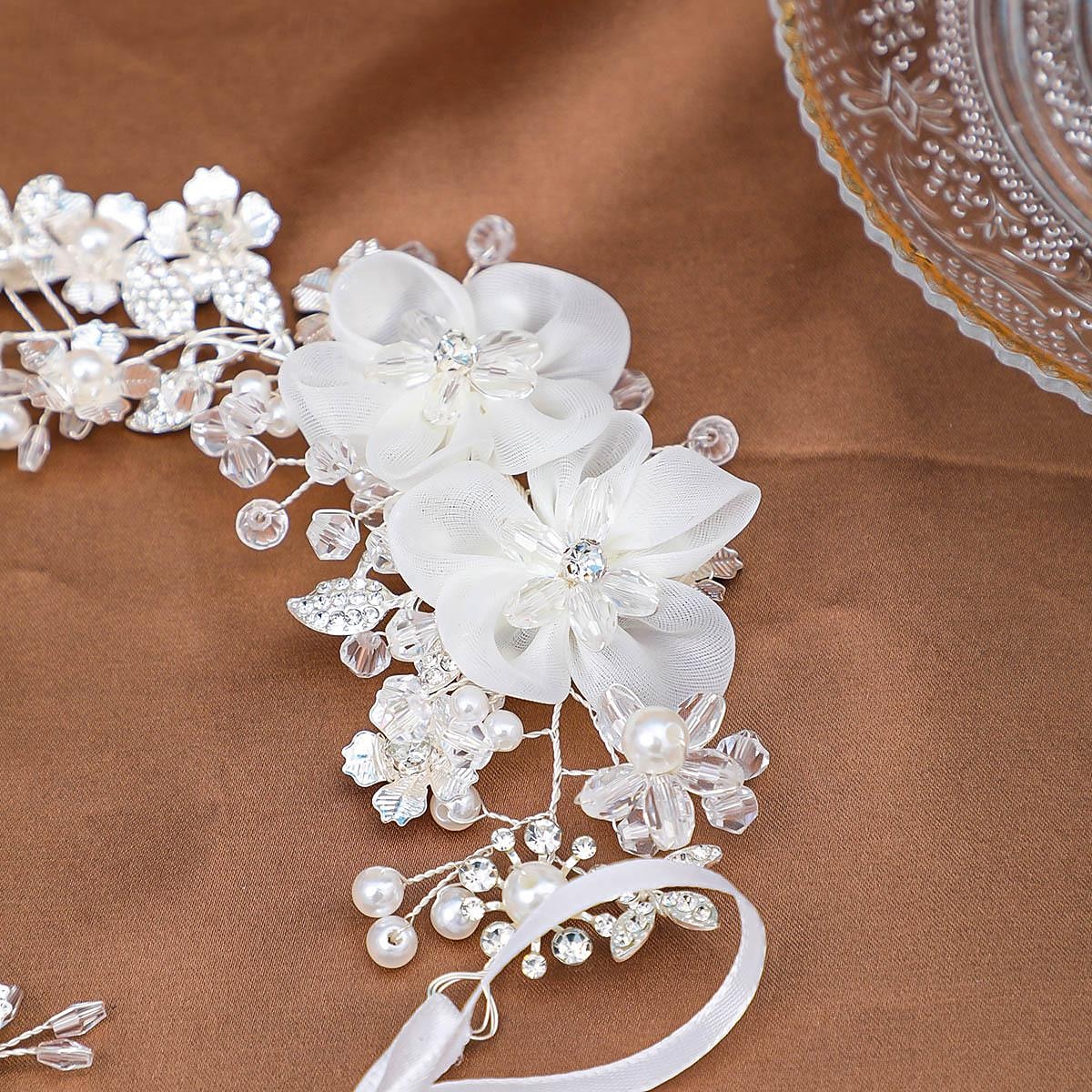 Crown Tiaras pannebånd Hodeplagg Imitert Perle Strass Bryllup cocktail Luksus Retro Rød Med Imiterte Perler Sløyfer Hodeplagg Hodeplagg 2025 - $19.99 –P1