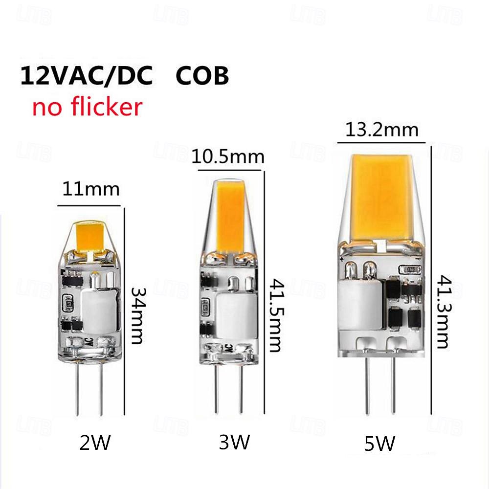 COB G4 Bulb LED 2W 3W 5W AC DC 12V LED Lamp Crystal LED Light Lampadine Lampara Ampoule LED Bulb G4 LED 6/10pcs Eye Protection No Flash 2025 - $22.99 –P2