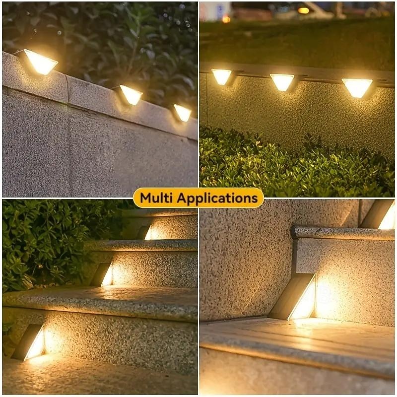 Outdoor Motion Solar LED Step Light Garden Waterproof Deck Light Steps Stair Patio Yard Park Walkway Lighting Landscape Decor Light 2/4/8PCS 2026 - $26.99 –P11