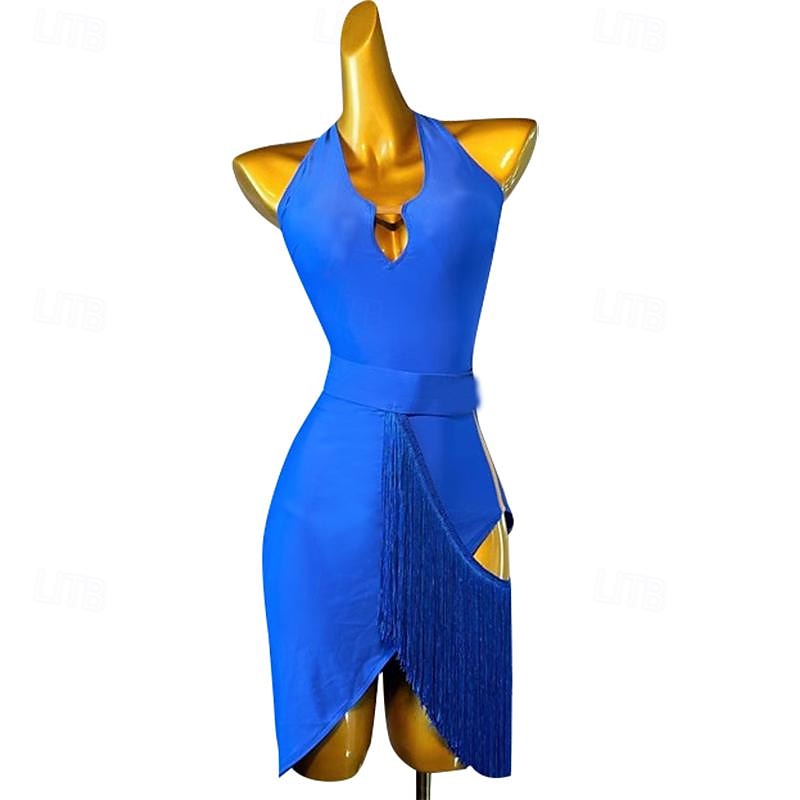 Latin tánc Ruha Rojt Női Teljesítmény Edzés Hosszú ujj Magas Spandex 2025 - $109.99 –P1