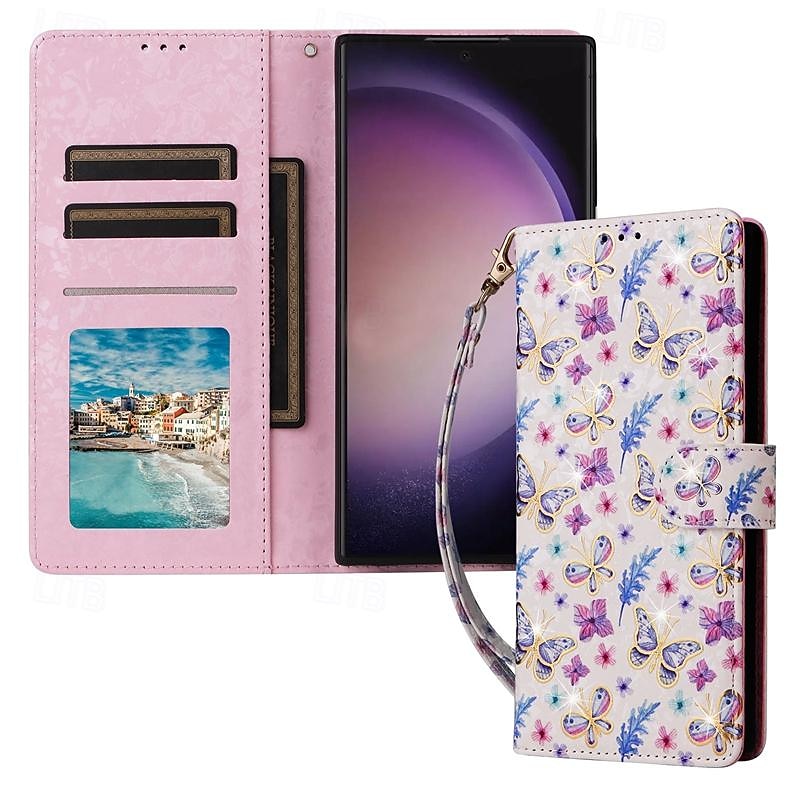 téléphone Coque Pour Samsung Galaxy S25 S24 S23 S23 FE S22 S21 Ultra Plus A14 A34 A54 A24 Étui Portefeuille Avec Dragonne Support Emplacement Carte Fleur Floral TPU faux cuir de 2025 ? $16.99 –P8
