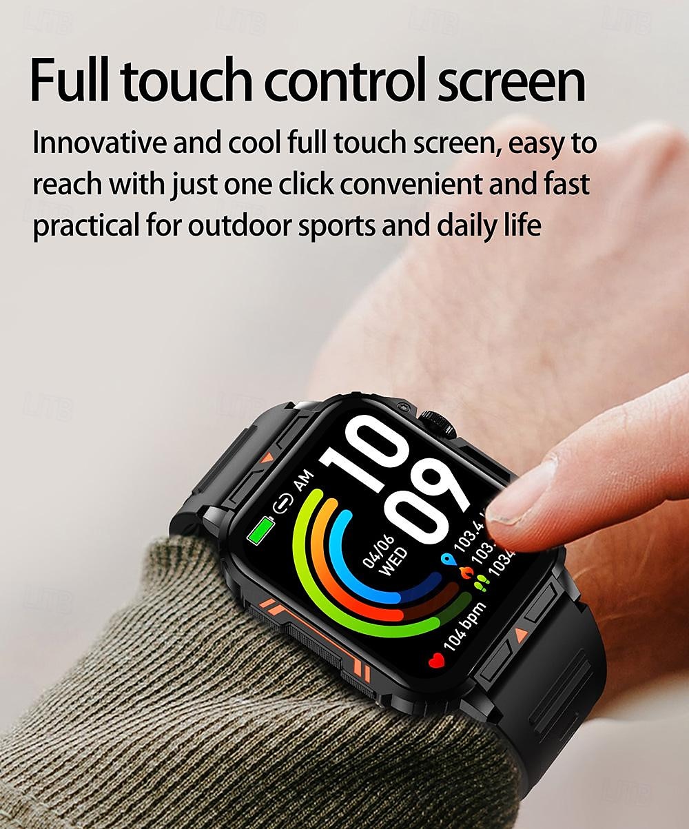 2025年 iMosi L81 スマートウォッチ 1.95 インチ スマート·ウォッチ ブルートゥース 歩数計 着信通知 睡眠サイクル計測器 と互換性があります Android iOS 女性 男性 ハンドフリーコール 防水 メディアコントロール IP68 44mmの時計ケース コレクション – $35.99 –P4