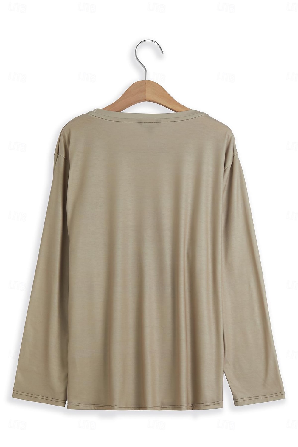 Dames T-shirt dier Hond Brief Modieus Grappig Korte mouw Ronde hals Normale tops Dagelijks Weekend Afdrukken Wit Licht Bruin Paars Khaki Zomer 2025 - $22.99 –P3