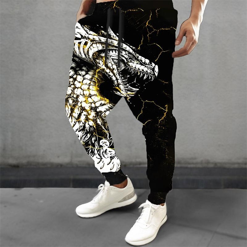 Dragon Guardian x LU | Men's Dragon Mythical Creature Dark Style Streetwear Sweatpants 2025 - $29.99 –P5