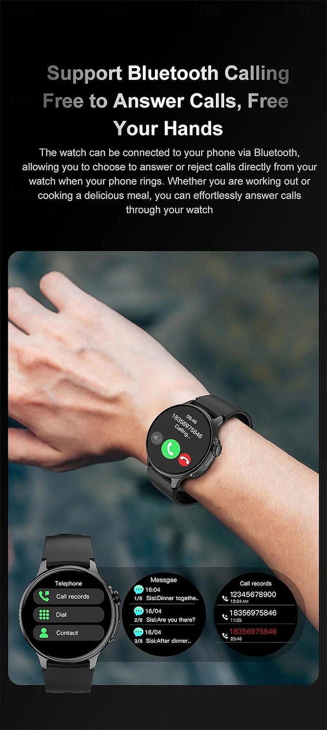 S58 Smartwatch Heart Rate Bluetooth Call AMOLED Screen Step Counting Smart Bracelet Sports Watch 2025 - $47.99 –P11