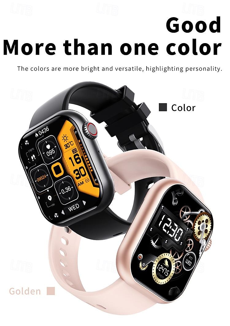 2025年 F57 スマートウォッチ ブルートゥース通話 1.91インチスクリーン 24時間 血糖値 心拍数モニタリング 温度 血圧 酸素 コレクション – $52.99 –P18