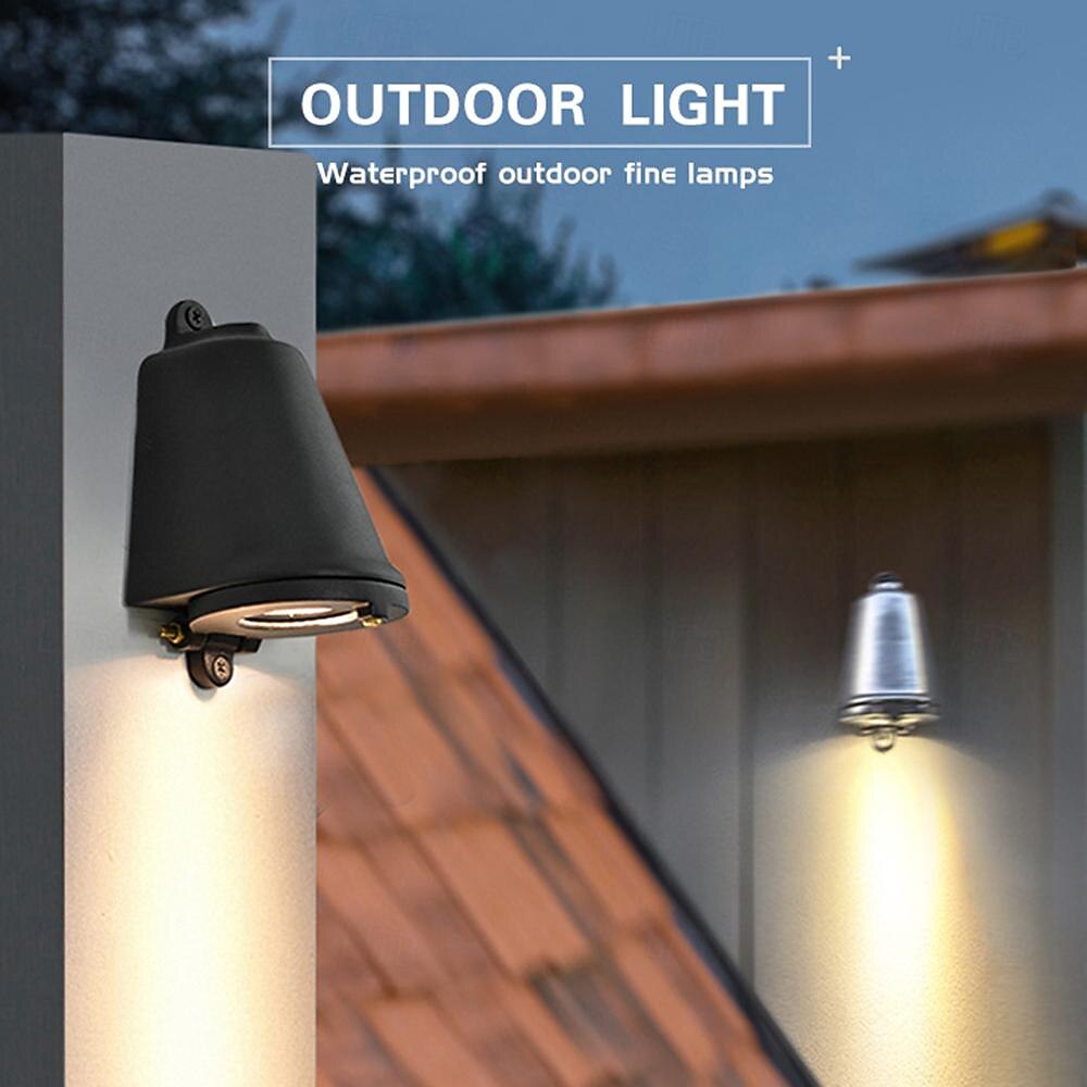 Промышленный уличный настенный светильник в форме подковы, черный, медный, натуральный, серебристый, теплый свет, нейтральный свет, водонепроницаемый настенный светильник, IP65, подходит для наружных 2026 - $61.99 –P4