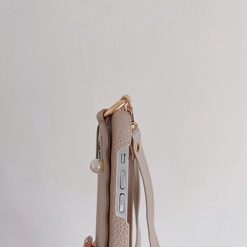 Phone Case For iPhone 16 iPhone 15 Pro Max Plus iPhone 14 13 12 11 Pro Max Plus Mini SE for Women Girl with Stand Holder with Lanyard with Wrist Strap Retro TPU PU Leather 2025 - $22.99 –P6
