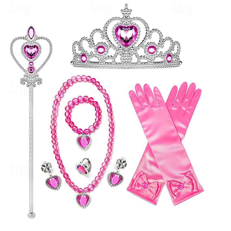 Conjunto de cosplay de acessórios de princesa combinação elsa coroa colar de luva de 2025 por $22.99 –P10