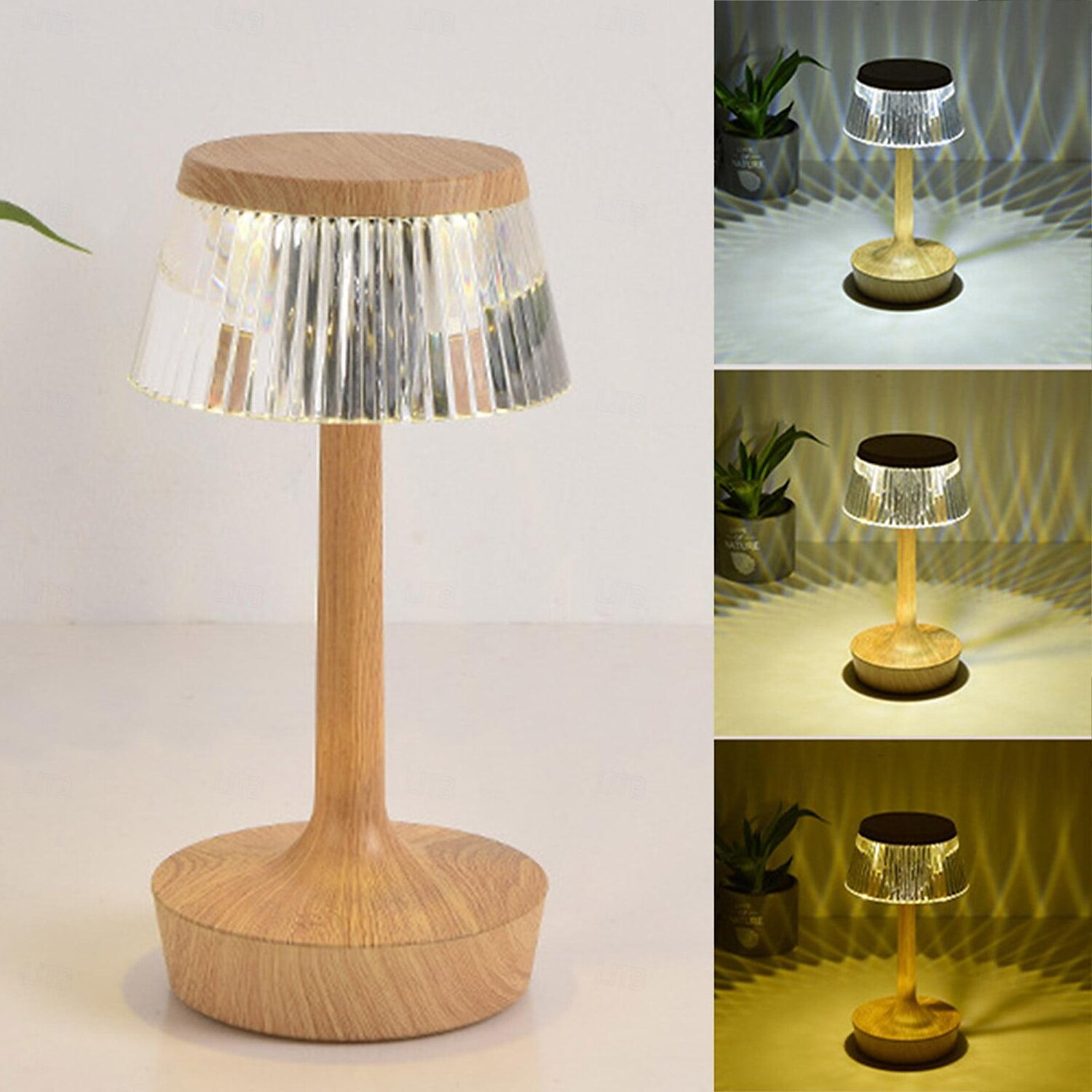 Candeeiro de mesa LED cogumelo com carregamento USB com design de interruptor de botão Candeeiro de mesa de três cores luz noturna decorativa mesa de cabeceira candeeiro noturno decoração interior para bar café quarto de 2025 por $26.99 –P5