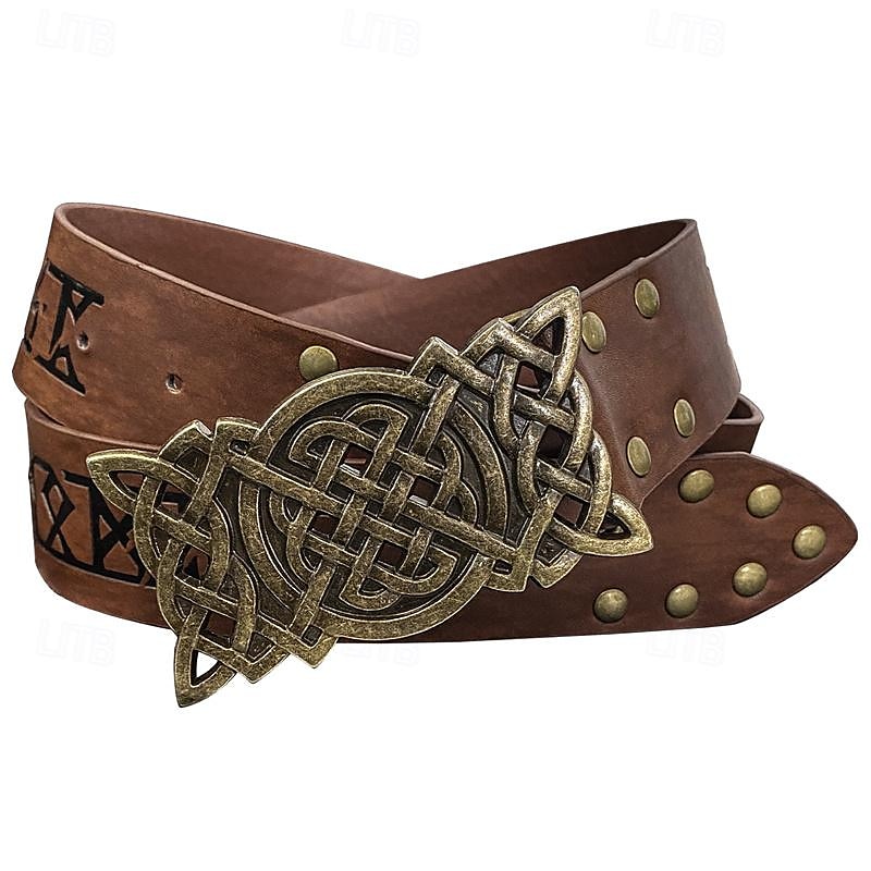 Punk og gotisk Kostymer i middelalderstil Renessanse Cosplay kostyme Midjebelte Knekt Viking Keltisk ridder Herre Dame Viking Halloween Karneval Maskerade Ytelse Stadie LARP Voksne Belte Midjebelte 2025 - $16.99 –P9