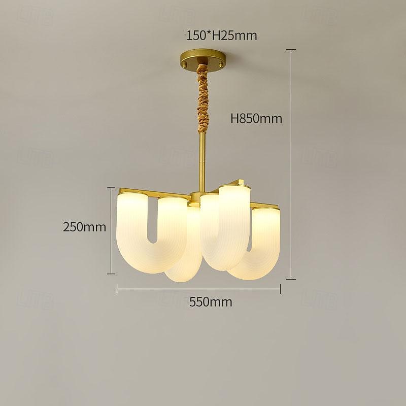 ljuskronor 4/6/8 huvud 55/70/90cm modernt vardagsrum restaurang rum belysning grenar koppar enkel belysning all koppar glas ljuskrona 110-240v 2026 - $856.79 –P1