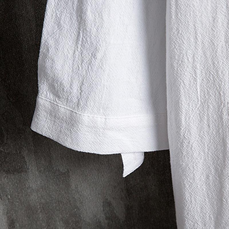 Per uomo Camicia Camicia con colletto cinese Camicia con colletto alla coreana Camicia Estiva Camicia casual Camicia da Spiaggia Nero Bianco Verde Maniche a 3/4 Semplice Colletto alla coreana Collo del 2025 a $16.49 –P6