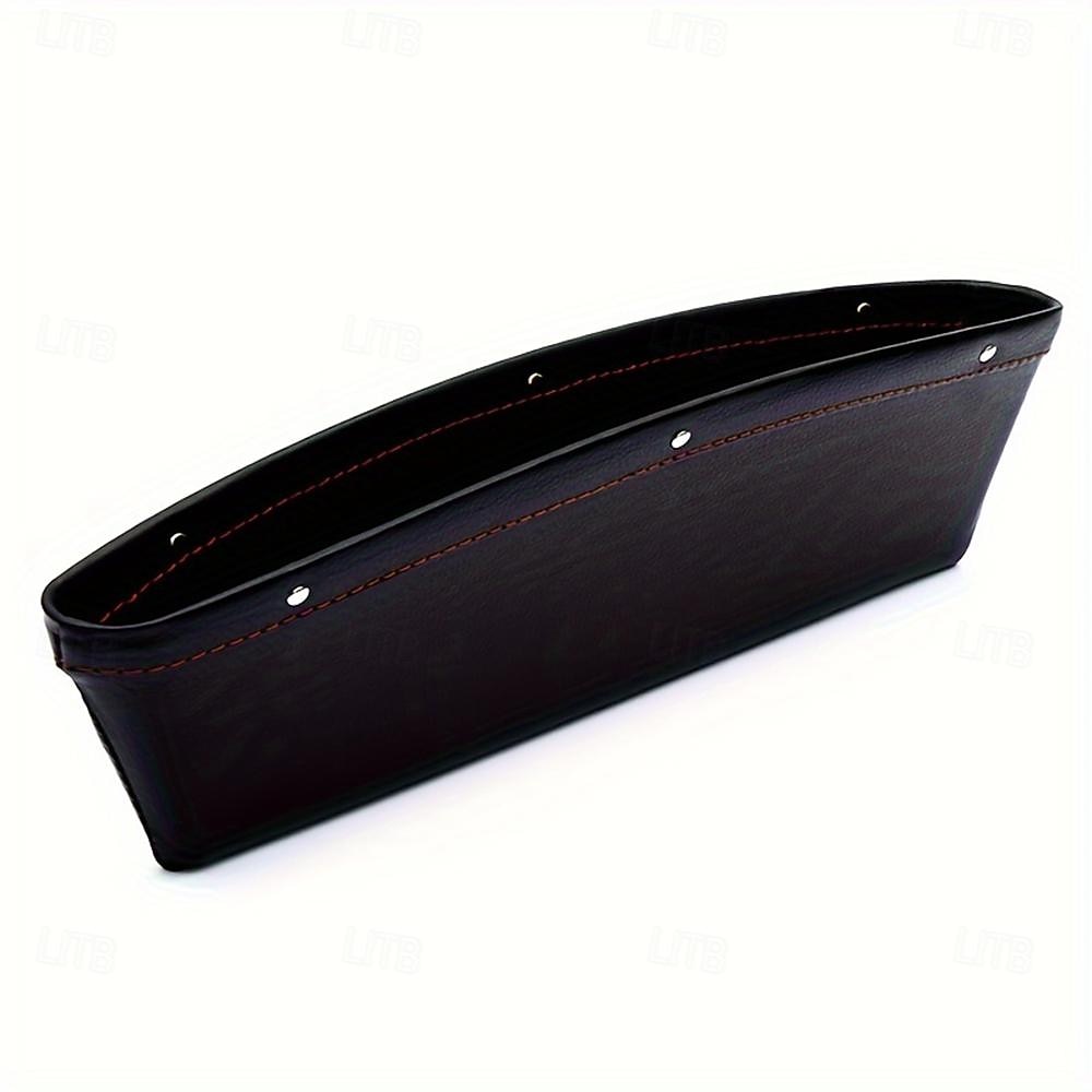 Organizador de espaço para assento de carro, caixa de armazenamento de couro pu à prova d'água para carro, bolso lateral de couro de ajuste universal para carteira móvel, moedas e acessórios de de 2026 por $8.99 –P8