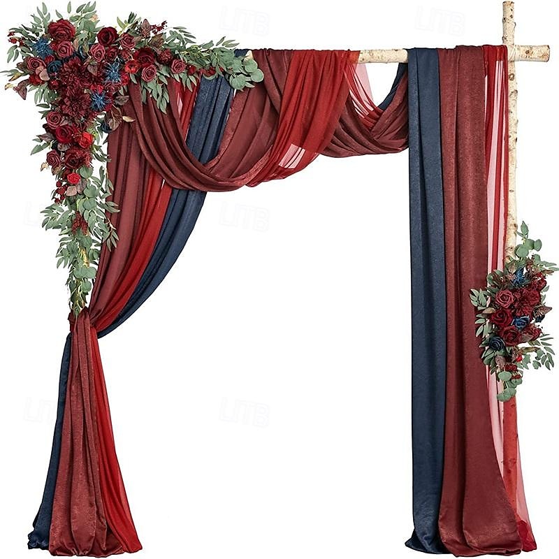 Hochzeitsbogen-Blumensimulationsblumen-Set mit fünf künstlichen Plaketten, Blumendekoration, Blumenarrangement 2025 - $136.49 –P2