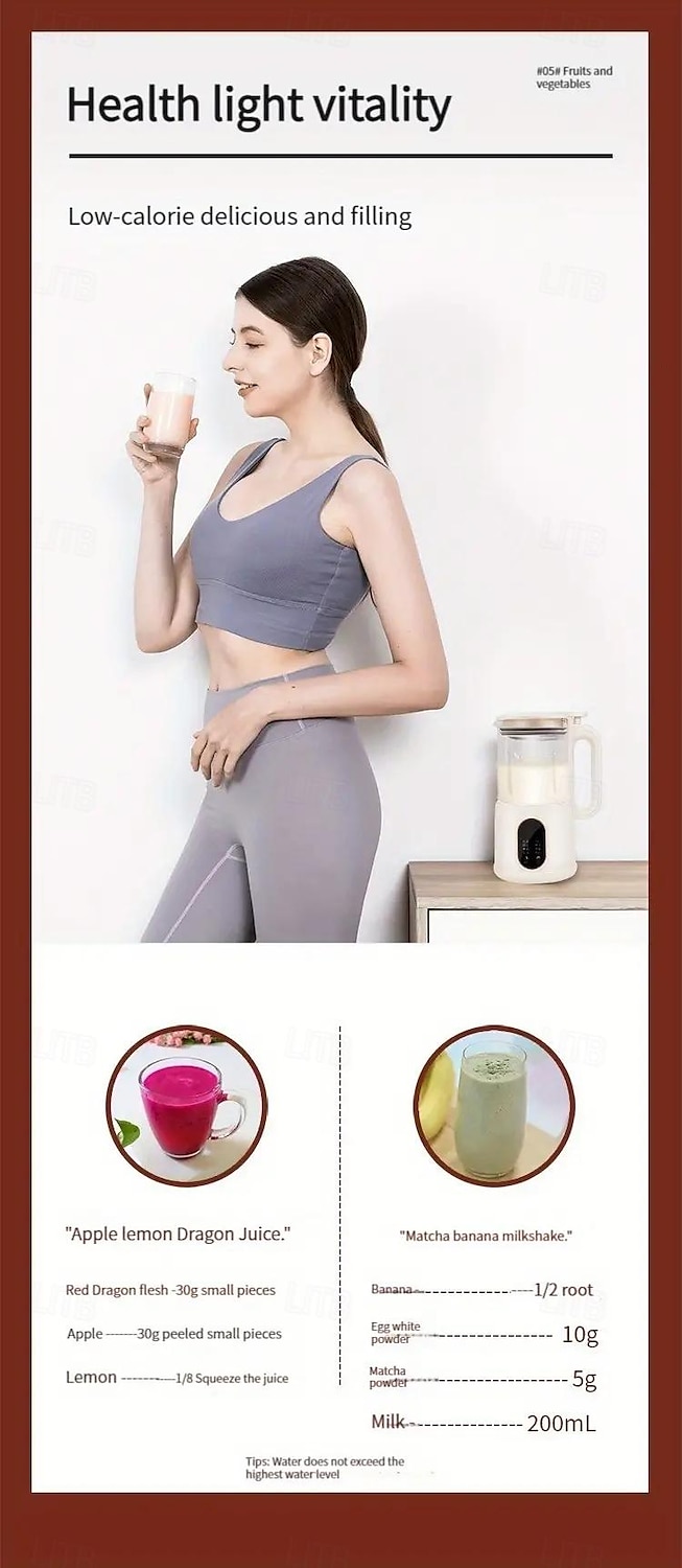 2025年 効率的な800ml 9-in-1豆乳メーカー - 素早く簡単な家庭用デジタル表示時間予約自動洗浄  コレクション – $79.99 –P4