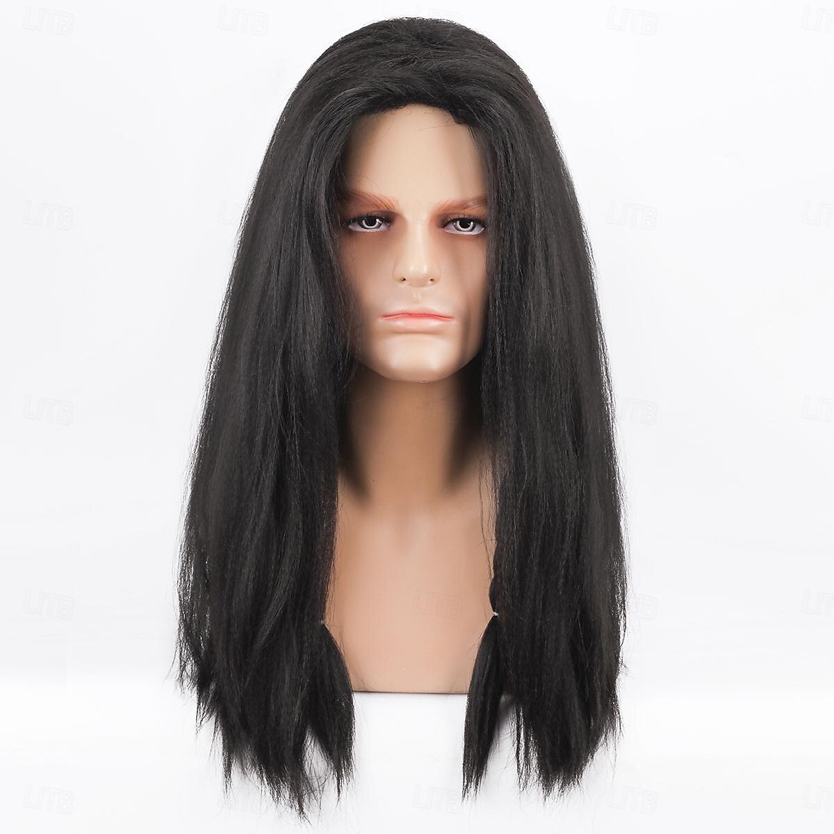 Perruques de cosplay Noir Bouclé Cheveux synthétiques Long Perruques Homme Perruques Pour la fête de 2026 ? $23.99 –P2