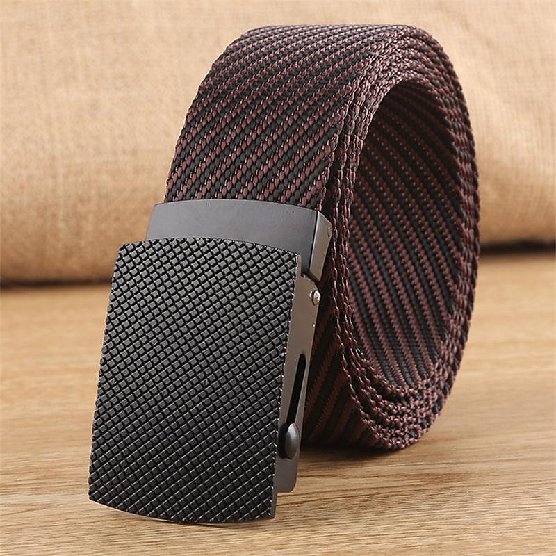 Men's Belt Nylon Belt Waist Belt Yellow Blue Alloy Durable Adjustable Plain Outdoor Daily 2025 - $11.49 –P4
