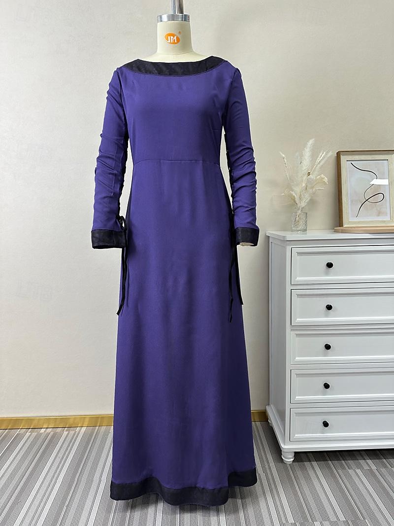 Médiéval 18ème Siècle Robe vintage Maxi Robe Robe Tunique Ren Faire Viking Étranger Ranger Femmes Celtique Viking Halloween Mascarade Soirée & Fête LARP Foire de la Renaissance Adulte Robe Toutes de 2025 ? $38.99 –P1