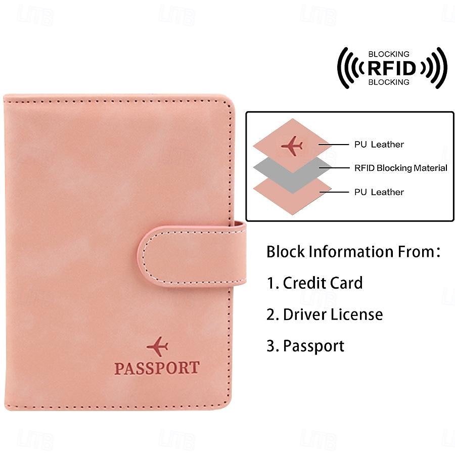 Women Men RFID Vintage Business Passport Covers Holder Multi-Function ID Bank Card PU Leather Wallet Case Travel Accessories 2025 - $13.99 –P2