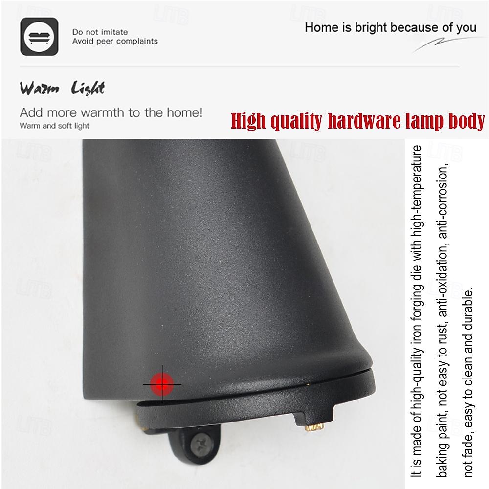 Промышленный уличный настенный светильник в форме подковы, черный, медный, натуральный, серебристый, теплый свет, нейтральный свет, водонепроницаемый настенный светильник, IP65, подходит для наружных 2026 - $61.99 –P3