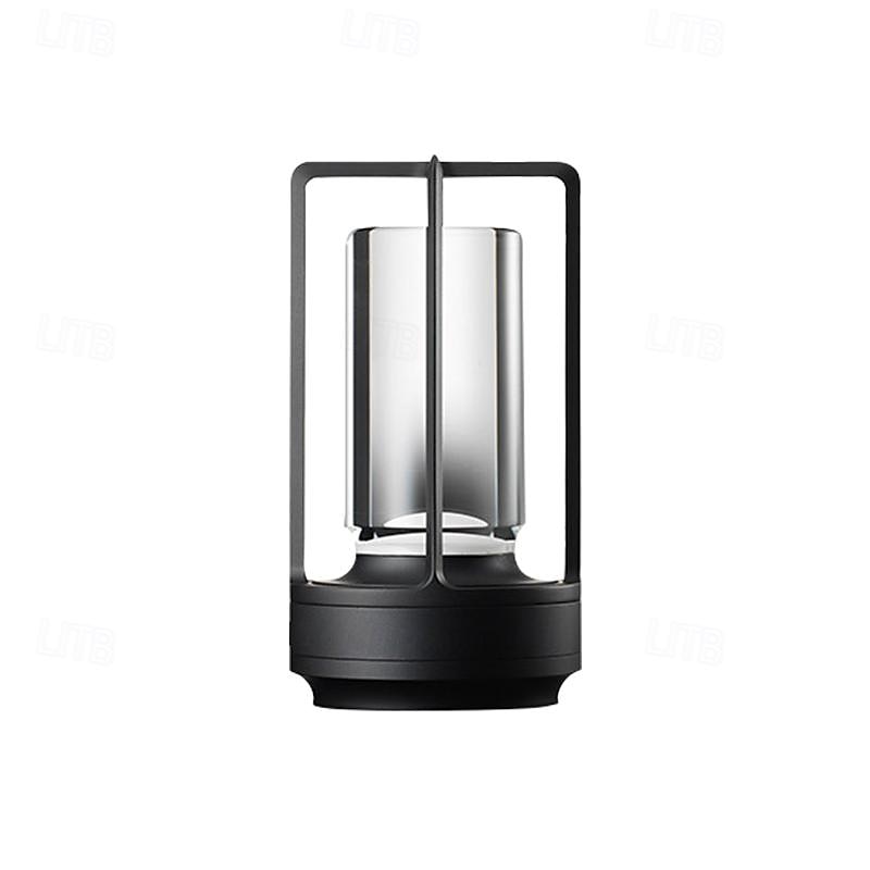 Lampada ricaricabile in alluminio Touch Dimming a 3 colori Camera da letto interna Soggiorno Atmosfera Luce Lampada da campeggio esterna tipo C del 2025 a $52.99 –P12